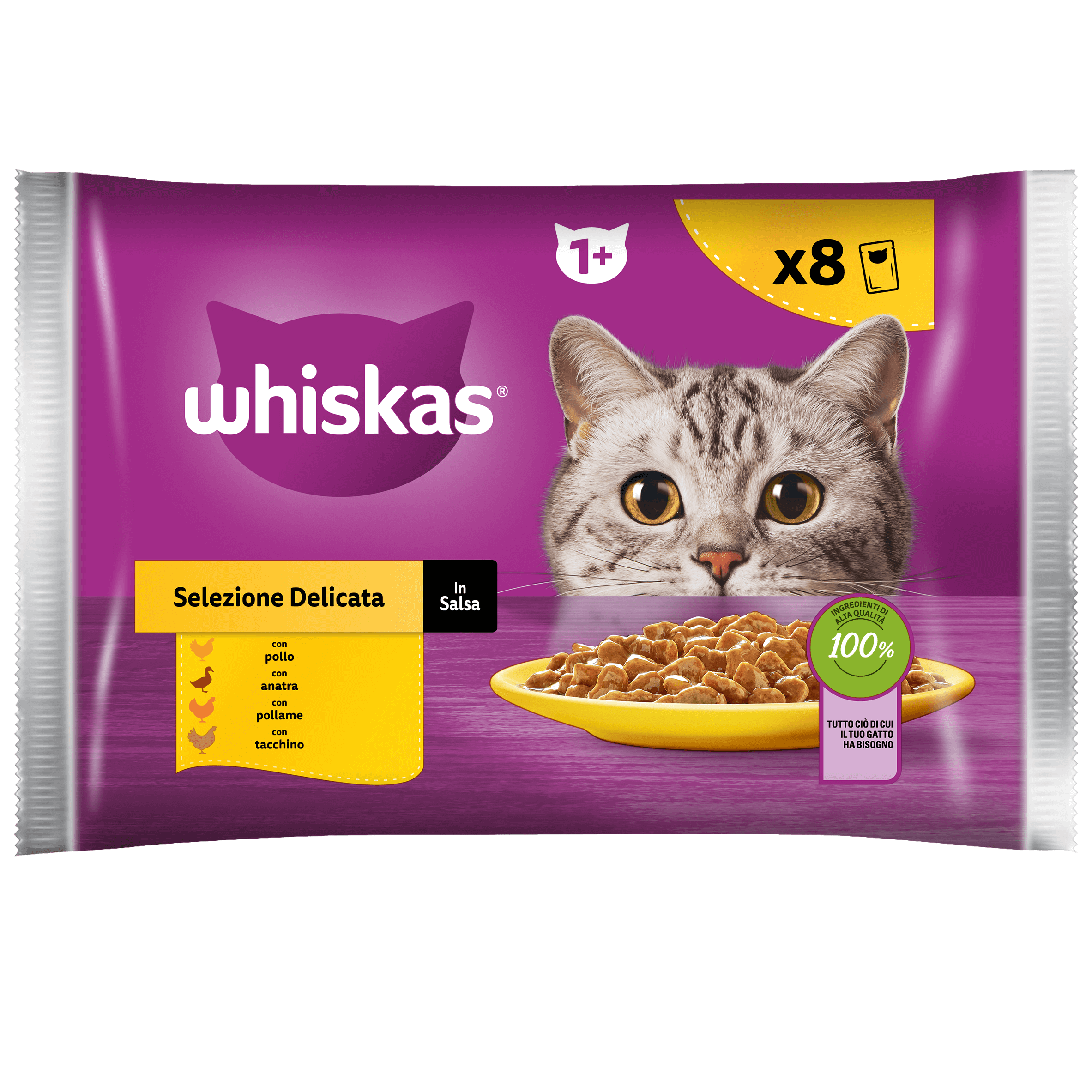 Whiskas® Buste Selezione Delicata 8x85g